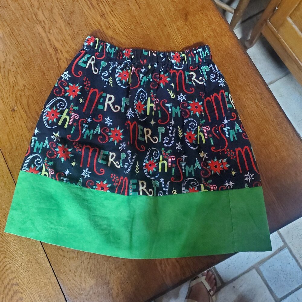 Hand made Christmas skirt
